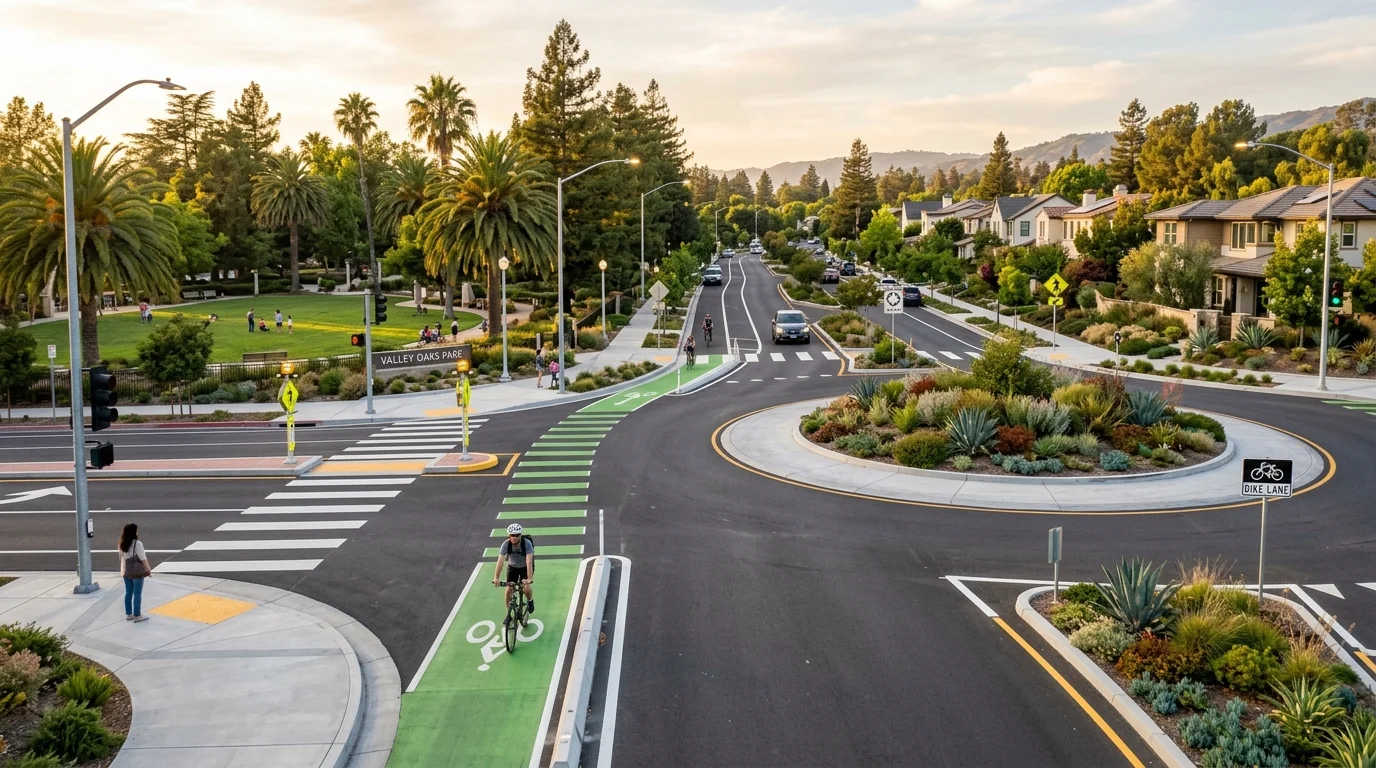 Safer Corridors, Modern Roundabouts, and E-Bike Accountability: A Data-Driven Street Safety Plan